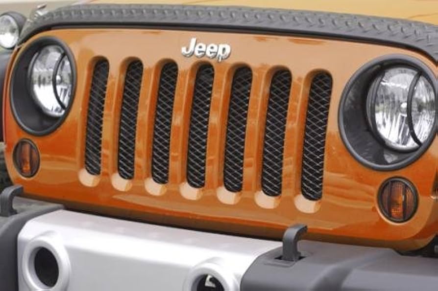 フロントグリル　07-18y ジープJKラングラー用　オリジナル塗装 楽天市場】JLルック フロントグリル 07-18y ジープ JKラングラー